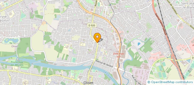 localisation de l'entreprise MADAME PATRICIA RONCERAY à OLIVET