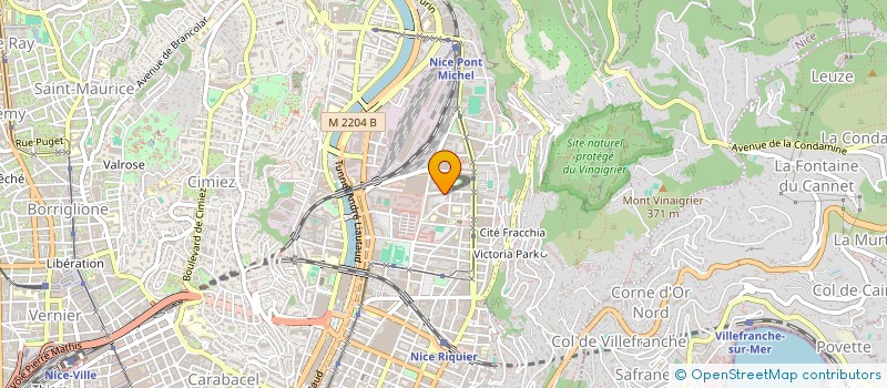 localisation de l'entreprise MADAME PATRICIA ROUBACH à NICE