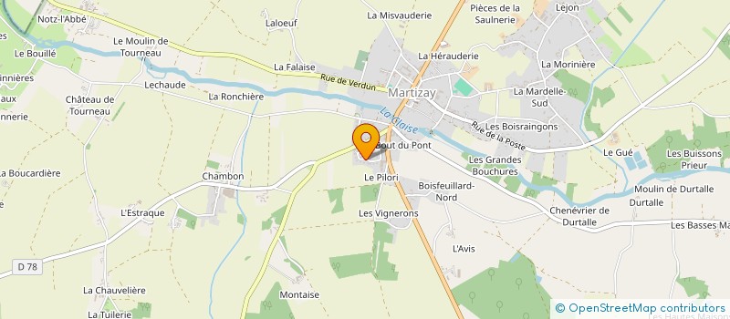localisation de l'entreprise MADAME PATRICIA ROUSSEAU à MARTIZAY