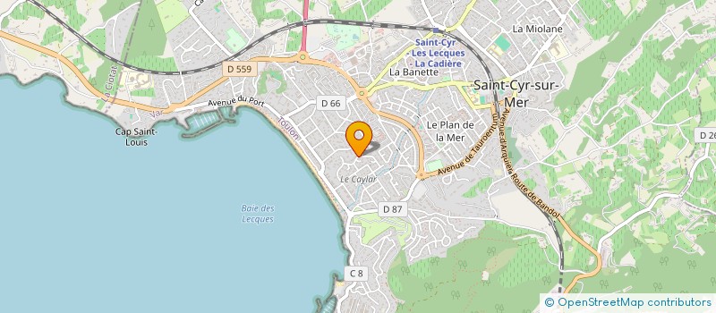 localisation de l'entreprise MADAME PATRICIA ROUX à SAINT-CYR-SUR-MER