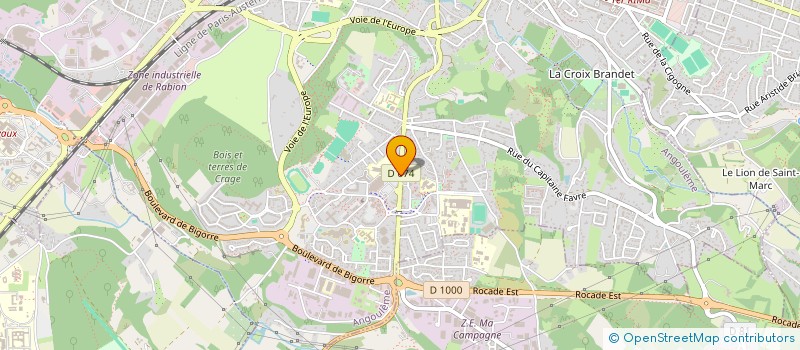 localisation de l'entreprise MADAME PATRICIA ROUX à ANGOULEME