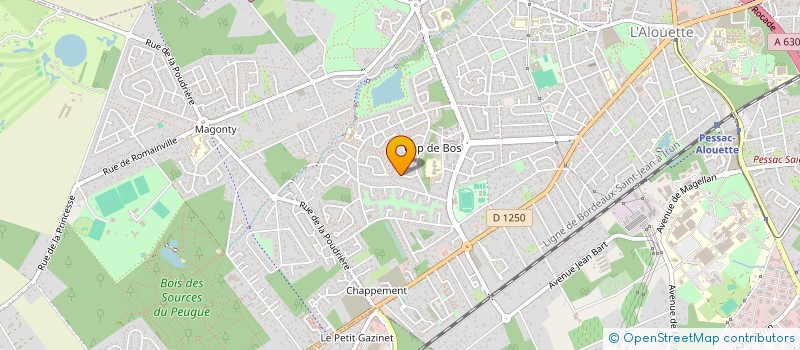 localisation de l'entreprise MADAME PATRICIA RUBI  PESSAC