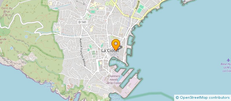 localisation de l'entreprise MADAME PATRICIA SABATIER à LA CIOTAT