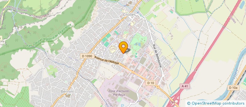 localisation de l'entreprise MADAME PATRICIA SADOINE  CROLLES