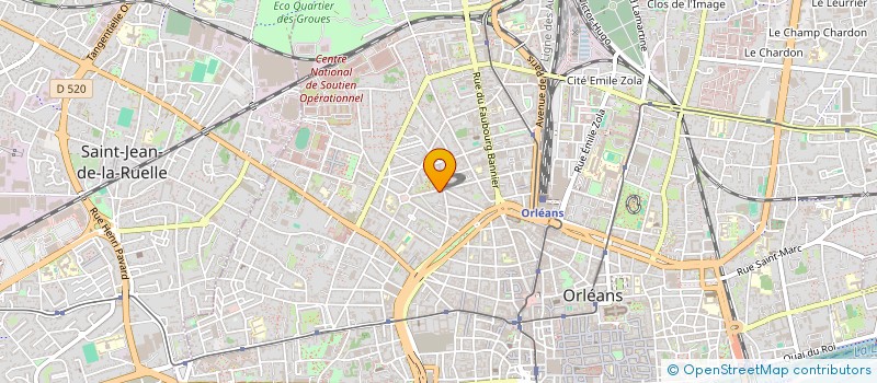 localisation de l'entreprise MADAME PATRICIA SAINT-ANDRE à ORLEANS