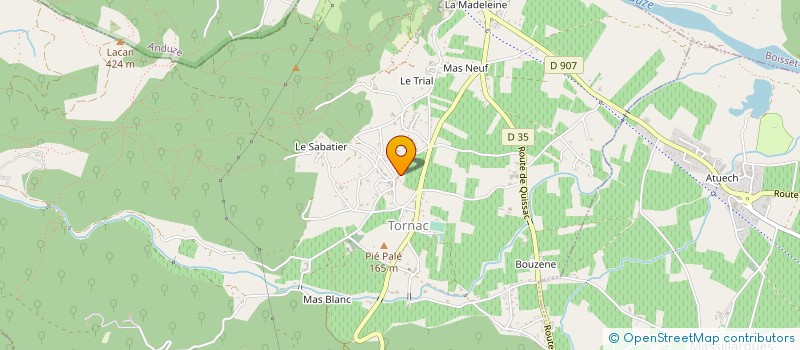 localisation de l'entreprise MADAME PATRICIA SALICETTI  TORNAC