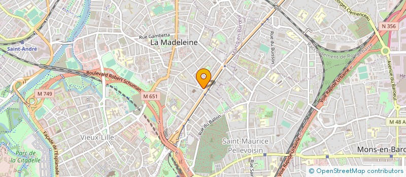localisation de l'entreprise MADAME PATRICIA SCHEERLINCK à LA MADELEINE