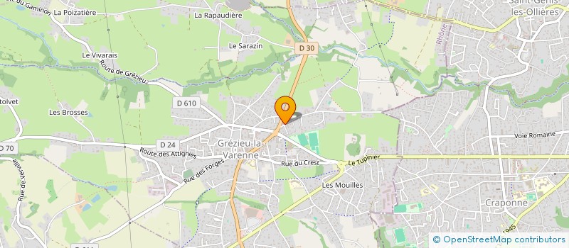 localisation de l'entreprise MADAME PATRICIA SECOND  GREZIEU-LA-VARENNE