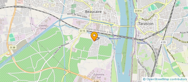 localisation de l'entreprise MADAME PATRICIA SEMIN  BEAUCAIRE