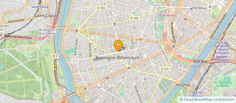 localisation de l'entreprise MADAME PATRICIA SERNAGLIA à BOULOGNE-BILLANCOURT