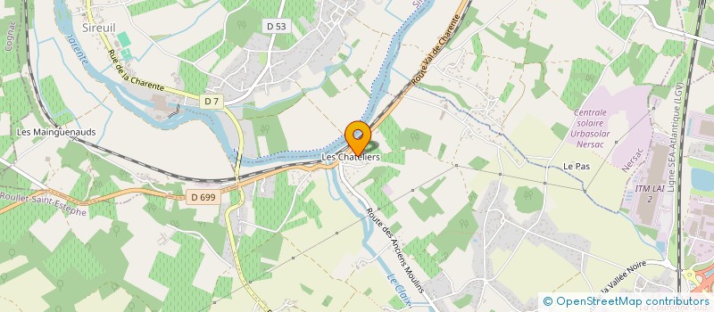 localisation de l'entreprise MADAME PATRICIA SICAUD  ROULLET-SAINT-ESTEPHE