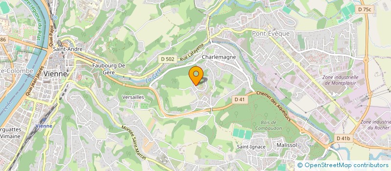 localisation de l'entreprise MADAME PATRICIA SIMONETTI  VIENNE