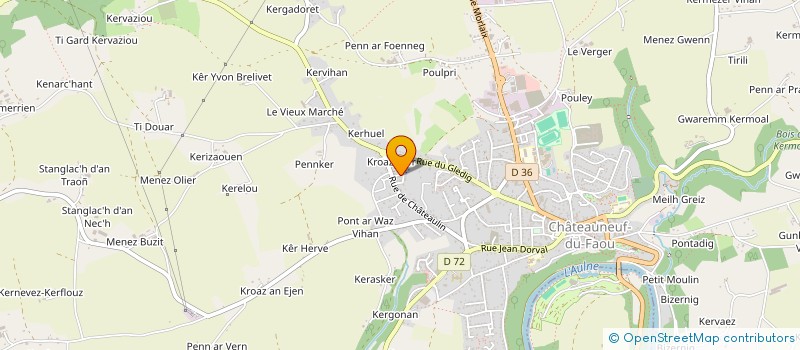 localisation de l'entreprise MADAME PATRICIA SIOC'HEN à CHATEAUNEUF-DU-FAOU