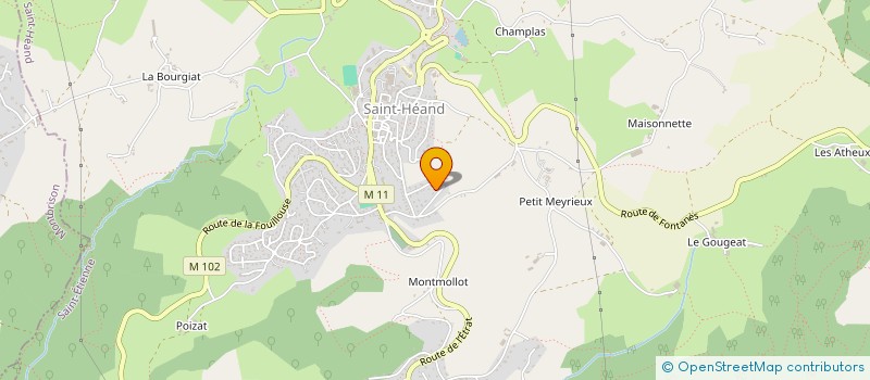 localisation de l'entreprise MADAME PATRICIA SOUBEYRAND  SAINT-HEAND