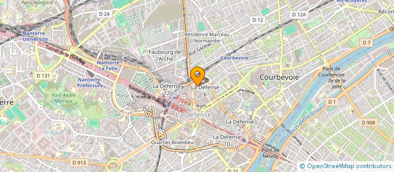 localisation de l'entreprise MADAME PATRICIA SYLVA à COURBEVOIE