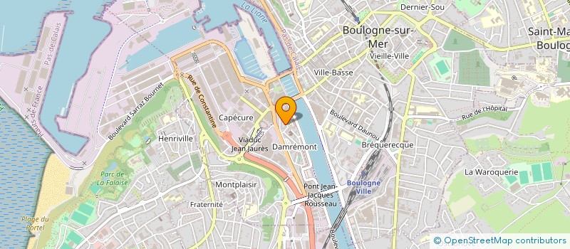 localisation de l'entreprise MADAME PATRICIA TANFIN  BOULOGNE-SUR-MER