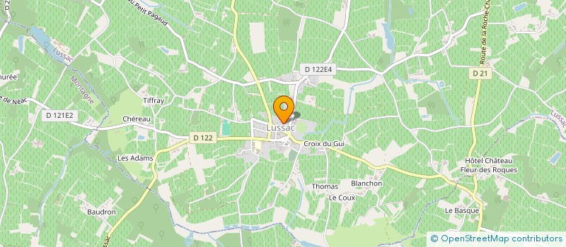 localisation de l'entreprise MADAME PATRICIA TATI à LUSSAC
