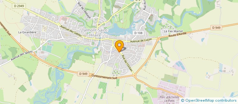 localisation de l'entreprise MADAME PATRICIA TEILLET  TALMONT-SAINT-HILAIRE