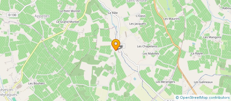 localisation de l'entreprise MADAME PATRICIA TEILLOUT  LES LEVES-ET-THOUMEYRAGUES