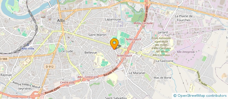 localisation de l'entreprise MADAME PATRICIA TERMINE à ALBI