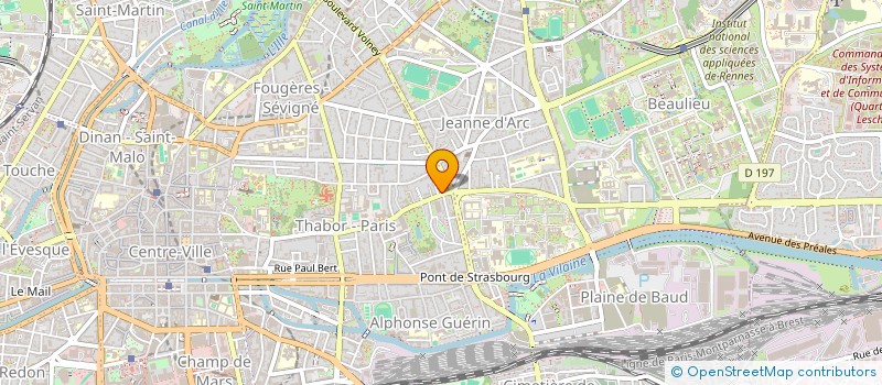 localisation de l'entreprise MADAME PATRICIA THAMIN  RENNES