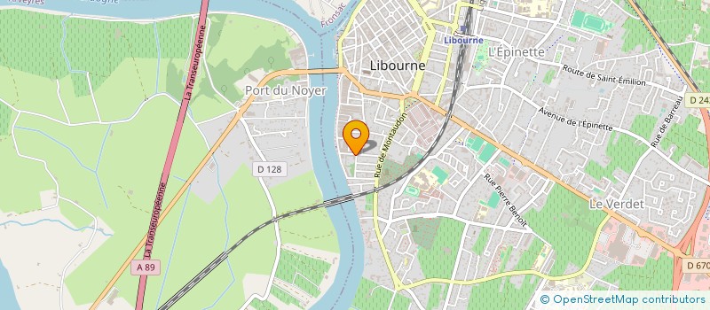 localisation de l'entreprise MADAME PATRICIA THEBAUD  LIBOURNE