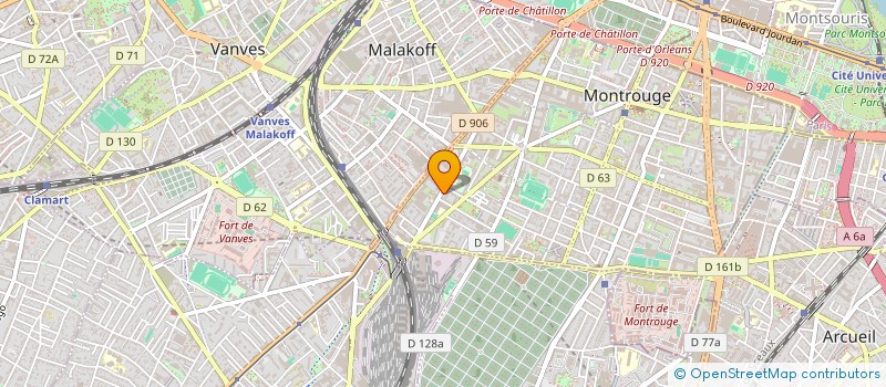 localisation de l'entreprise MADAME PATRICIA THEREUX  MONTROUGE