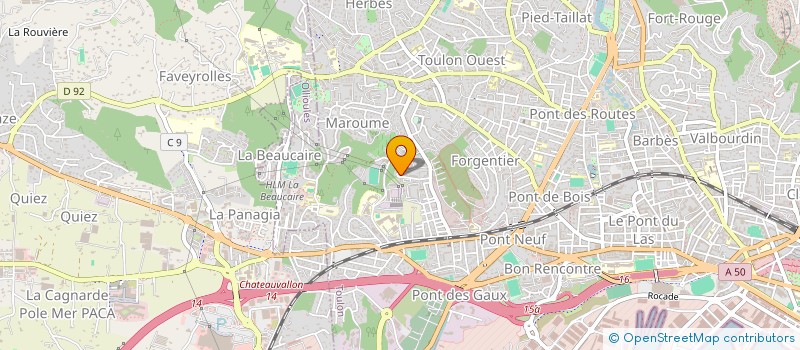 localisation de l'entreprise MADAME PATRICIA THOLLON  TOULON