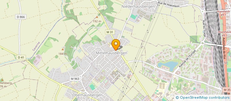 localisation de l'entreprise MADAME PATRICIA THOMAS  MITTELHAUSBERGEN