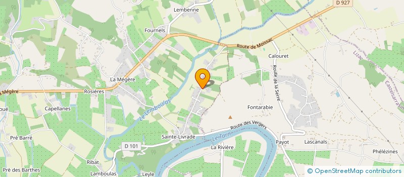 localisation de l'entreprise MADAME PATRICIA THOREZ à MOISSAC