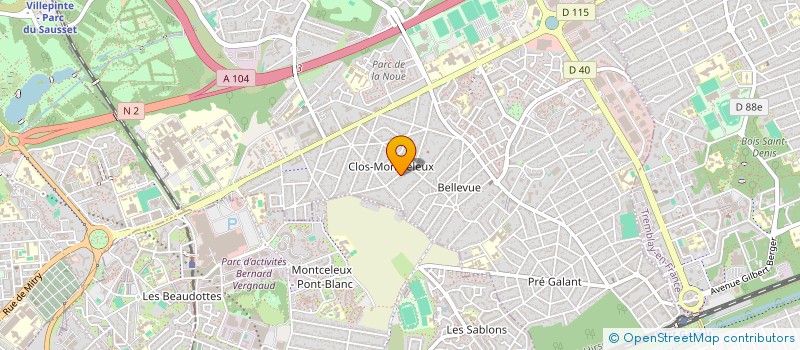 localisation de l'entreprise MADAME PATRICIA TOBELI à VILLEPINTE