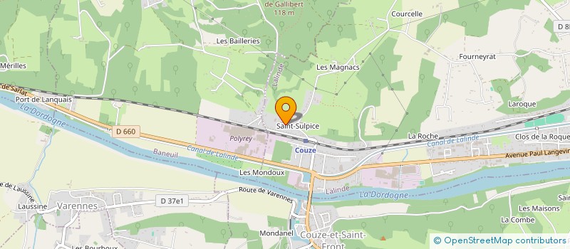 localisation de l'entreprise MADAME PATRICIA TOUGERON  LALINDE