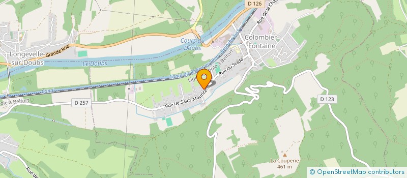 localisation de l'entreprise MADAME PATRICIA TROUTIER  COLOMBIER-FONTAINE