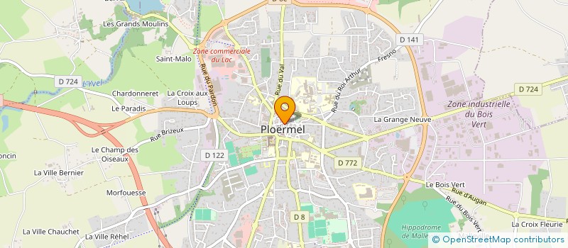 localisation de l'entreprise MADAME PATRICIA UBOLDI  PLOERMEL