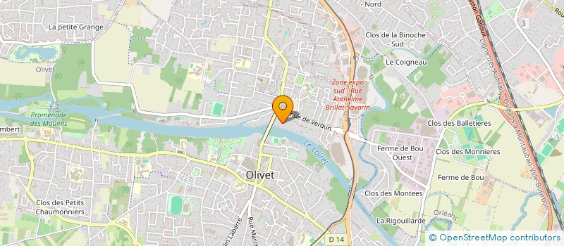 localisation de l'entreprise MADAME PATRICIA VALIN à OLIVET