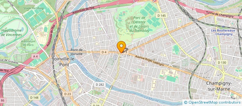 localisation de l'entreprise MADAME PATRICIA VALLEAU à CHAMPIGNY-SUR-MARNE