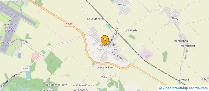 localisation de l'entreprise MADAME PATRICIA VALLET  LA CHAPELLE-VENDOMOISE