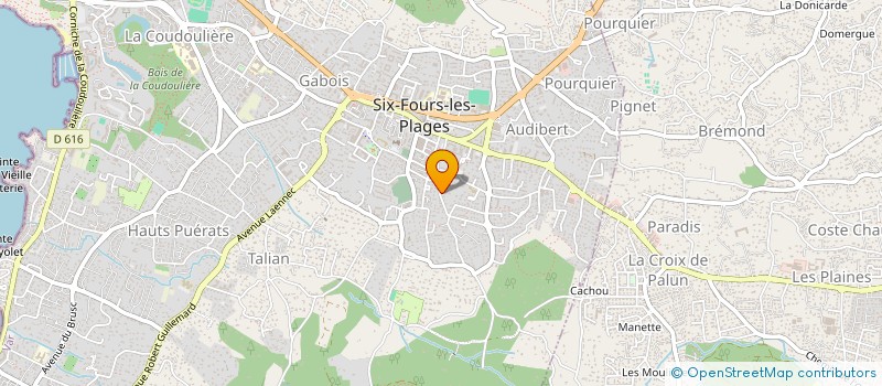 localisation de l'entreprise MADAME PATRICIA VANBAELINGHEM à SIX-FOURS-LES-PLAGES