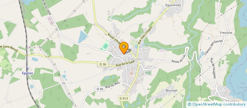 localisation de l'entreprise MADAME PATRICIA VANDENBONNE à EGUZON-CHANTOME