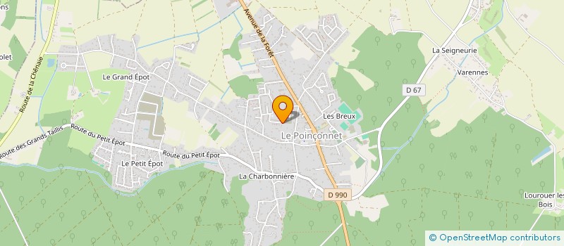 localisation de l'entreprise MADAME PATRICIA VANNIER à LE POINCONNET