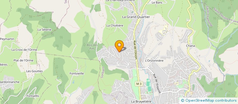 localisation de l'entreprise MADAME PATRICIA VASSELON à SORBIERS