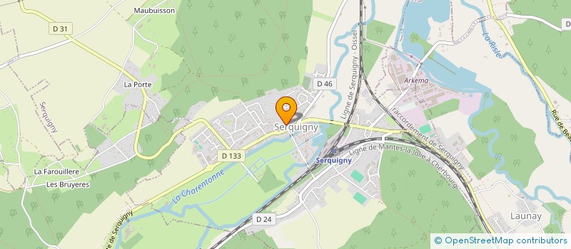 localisation de l'entreprise MADAME PATRICIA VERGER  SERQUIGNY