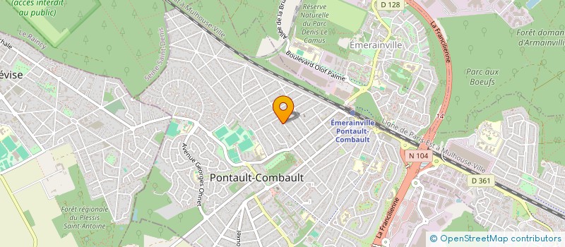 localisation de l'entreprise MADAME PATRICIA VERROT à PONTAULT-COMBAULT