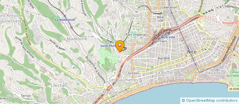 localisation de l'entreprise MADAME PATRICIA VIDAL à NICE