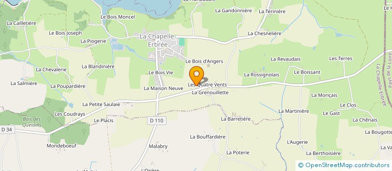 localisation de l'entreprise MADAME PATRICIA VIEL  LA CHAPELLE-ERBREE