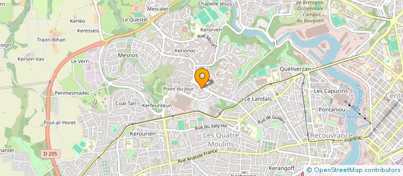 localisation de l'entreprise MADAME PATRICIA VIEUXLOUP à BREST