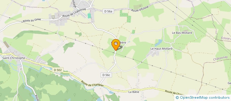 localisation de l'entreprise MADAME PATRICIA VINCENT  CHATONNAY