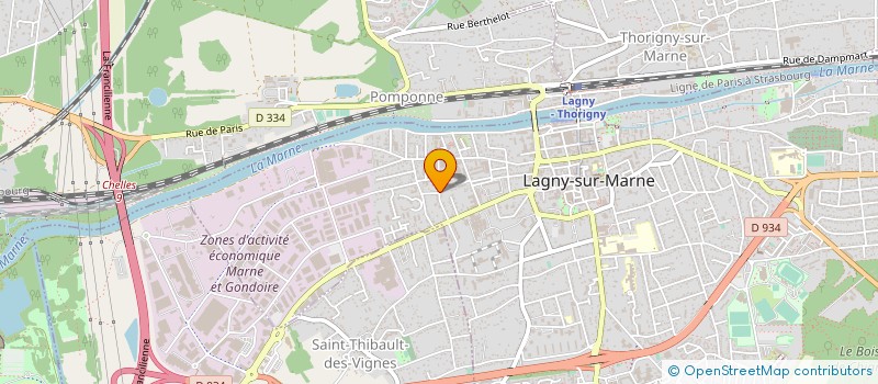 localisation de l'entreprise MADAME PATRICIA VOINEY  LAGNY-SUR-MARNE