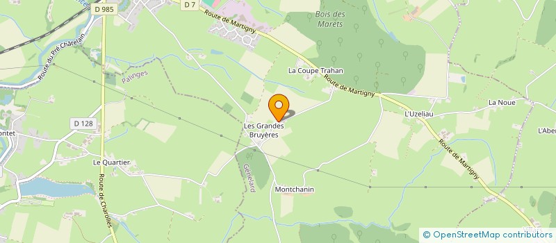 localisation de l'entreprise MADAME PATRICIA VOISEAU  GENELARD