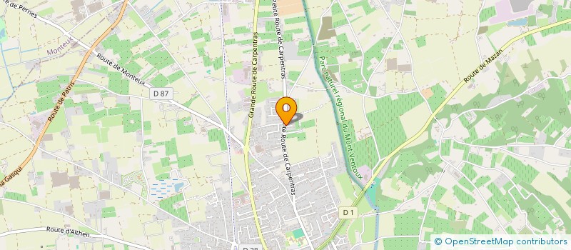 localisation de l'entreprise MADAME PATRICIA VOISIN  PERNES-LES-FONTAINES